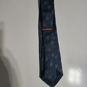 Oscar de la Renta Blue Patterned Men's Tie